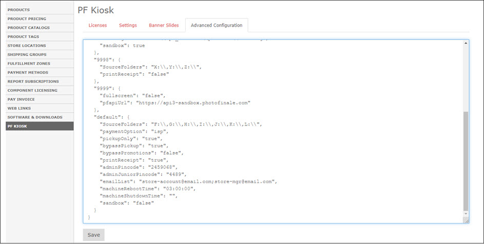 Advanced Config
