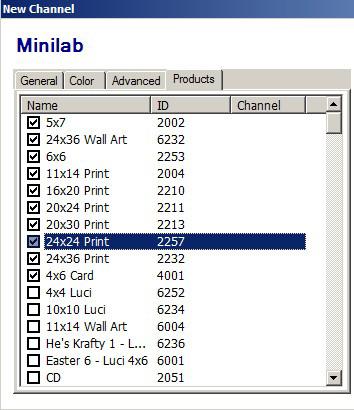 Products Tab