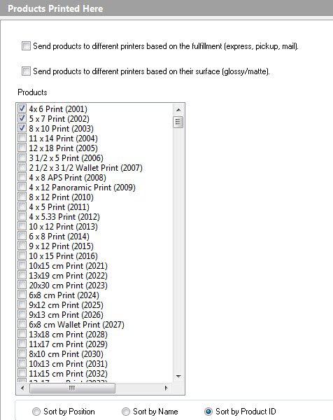 Products Printed Here
