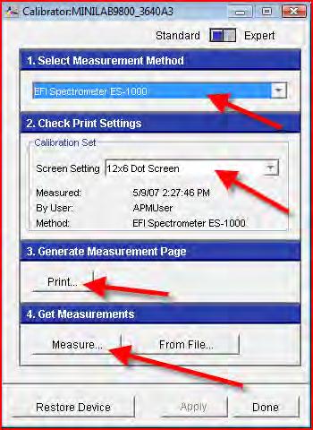 Calibration Window