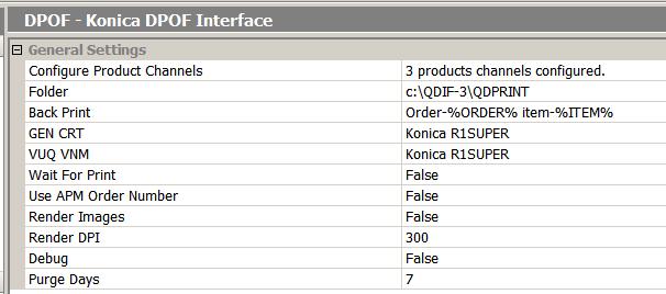 Konica Settings