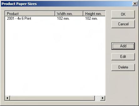 Paper Sizes