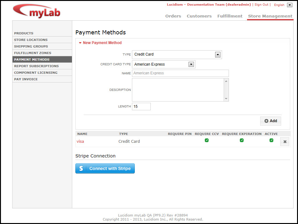 add Payment My Lab