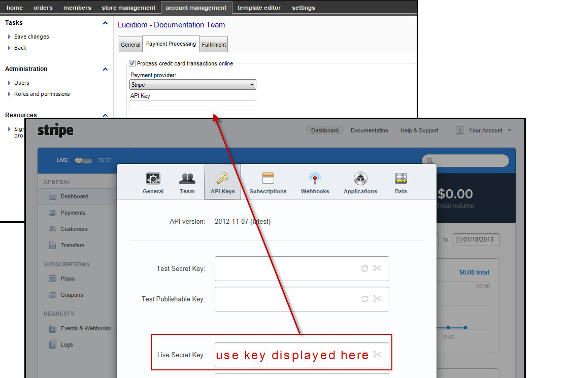 copy APIkey To Lab