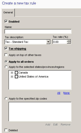 Tax Rules