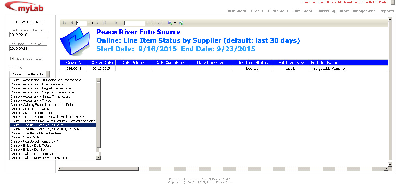 peaceriver report